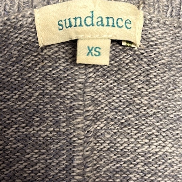 Sundance silk blend V-neck sweater XS periwinkle - Picture 5 of 6